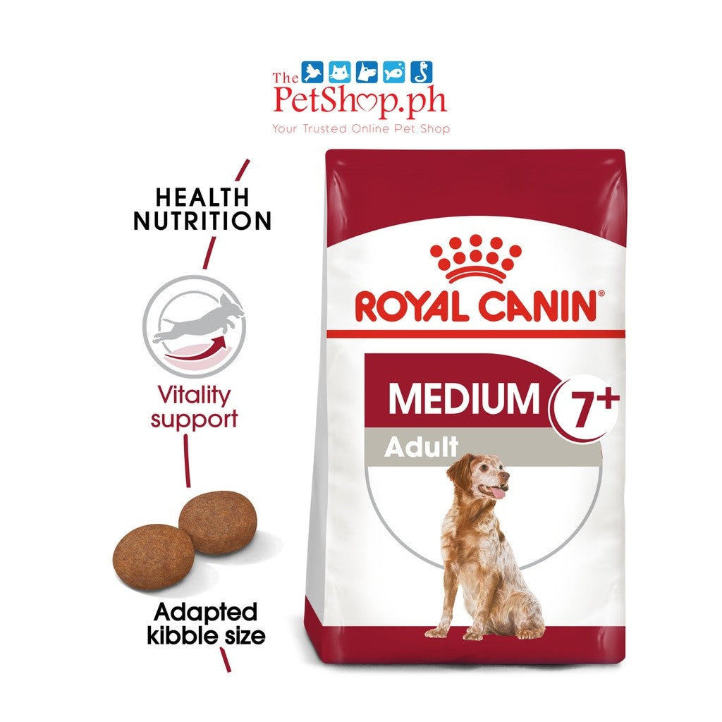Royal Canin Medium Adult 7+ 4kg Dry Dog Food - Size Health Nutrition