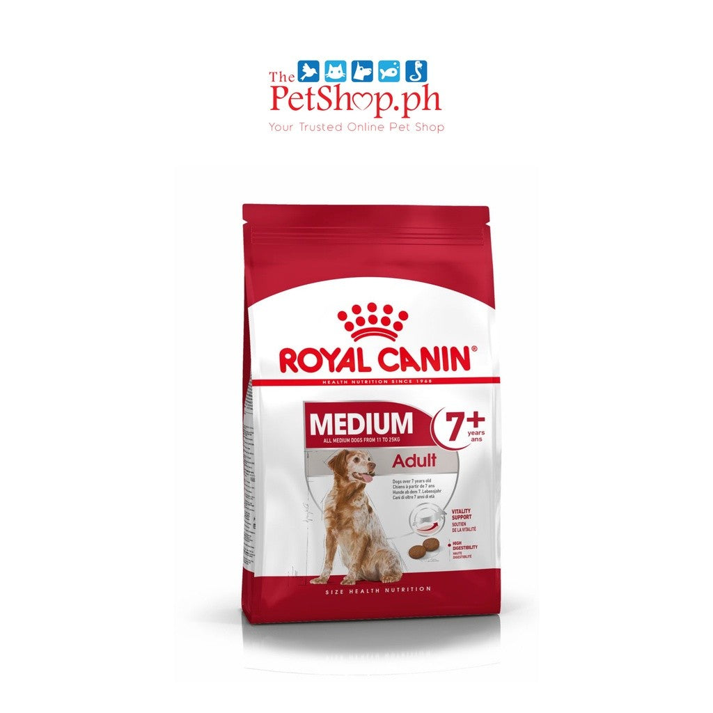 Royal Canin Medium Adult 7+ 4kg Dry Dog Food - Size Health Nutrition