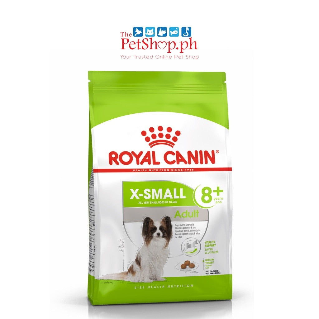 Royal Canin X-Small Adult 8+ 1.5kg Dry Dog Food - Size Health Nutrition - Royal Canin