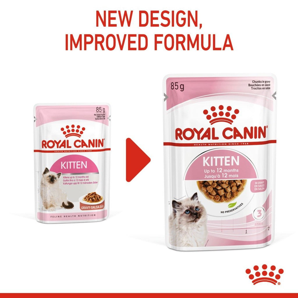 Royal Canin Kitten instinctive 85g  Gravy Wet Cat - Feline Health Nutrition