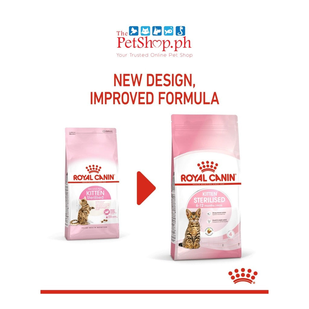 Royal Canin Kitten Sterilised 2kg Dry Cat Food Feline Health Nutrition - Royal Canin