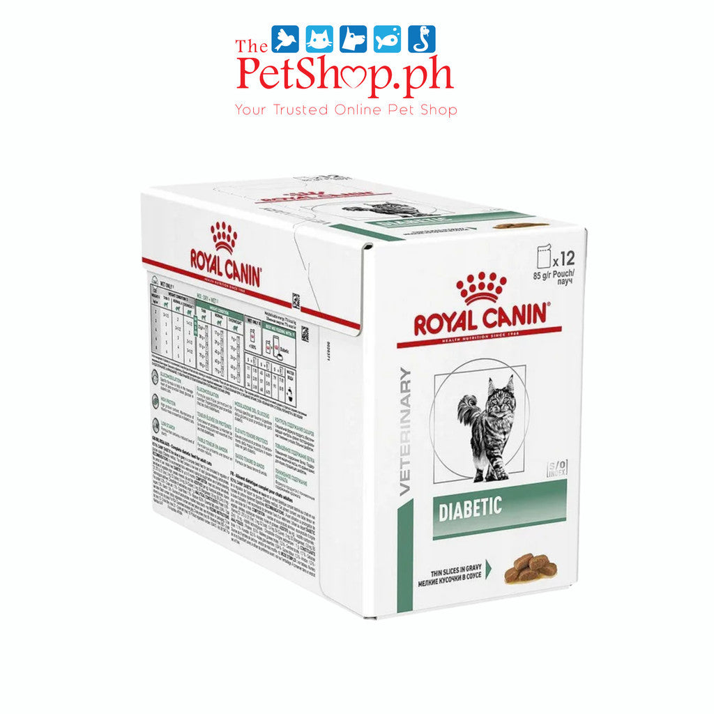 Royal Canin VHN Diabetic Set of 12 85g Pouch Wet Cat Food Vet Range