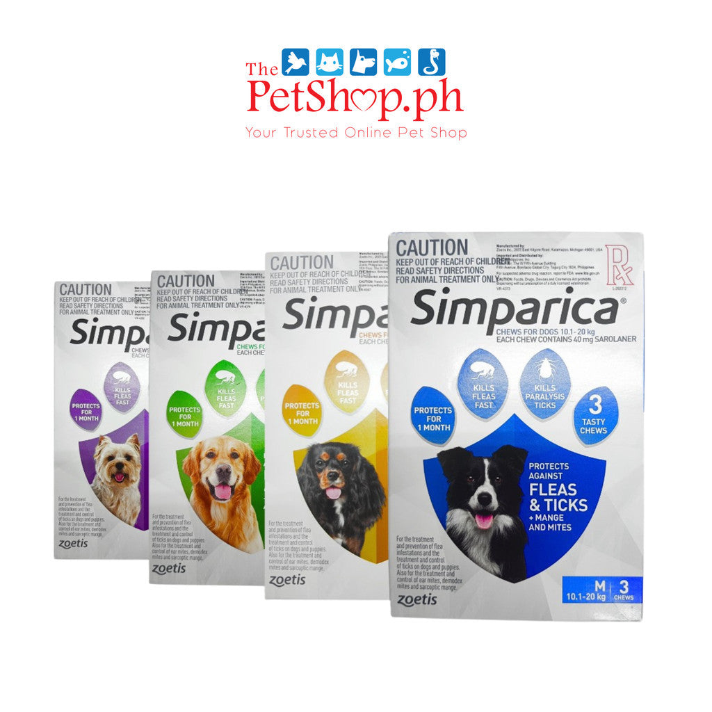 Simparica REGULAR Anti Tick & Flea Chewable per BOX / 1 TABLET  for Dog Zoetis