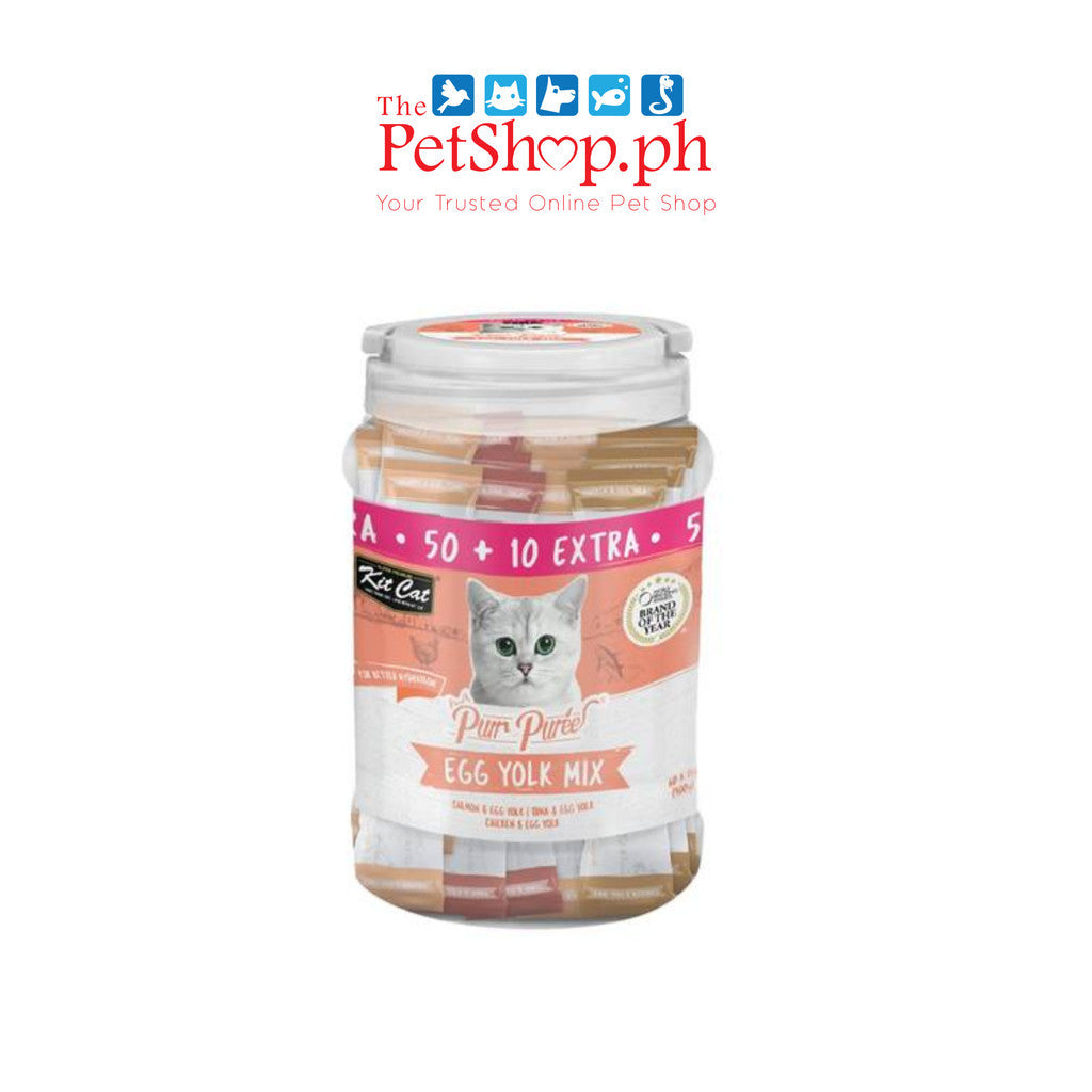 Kit Cat  PureeJar 900g Chicken, Egg Yolk, Mix Variety,Goat, Salmon and Tuna Flavor