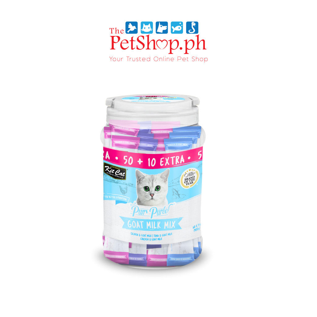 Kit Cat  PureeJar 900g Chicken, Egg Yolk, Mix Variety,Goat, Salmon and Tuna Flavor