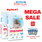Set of 2  - Maxime Elite Indoor 5kg Adults (Hairball Control & Urinary Care)