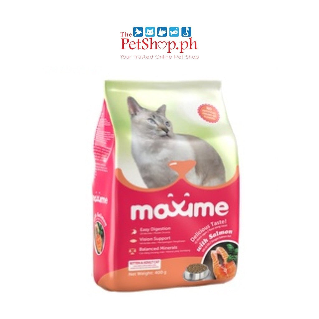 SET of 2 - Maxime Dry Cat Food 7kg Salmon Flavor FREE Canister  Kitten & Adult