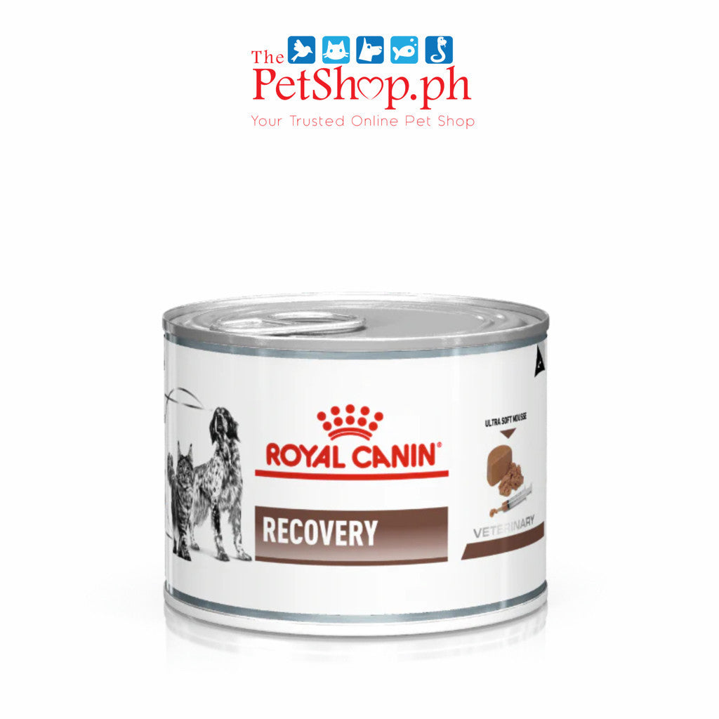 Royal Canin VD SET of 12  Recovery Ultra Soft Mousse 195g Can Wet Dog/Cat - Set of 12