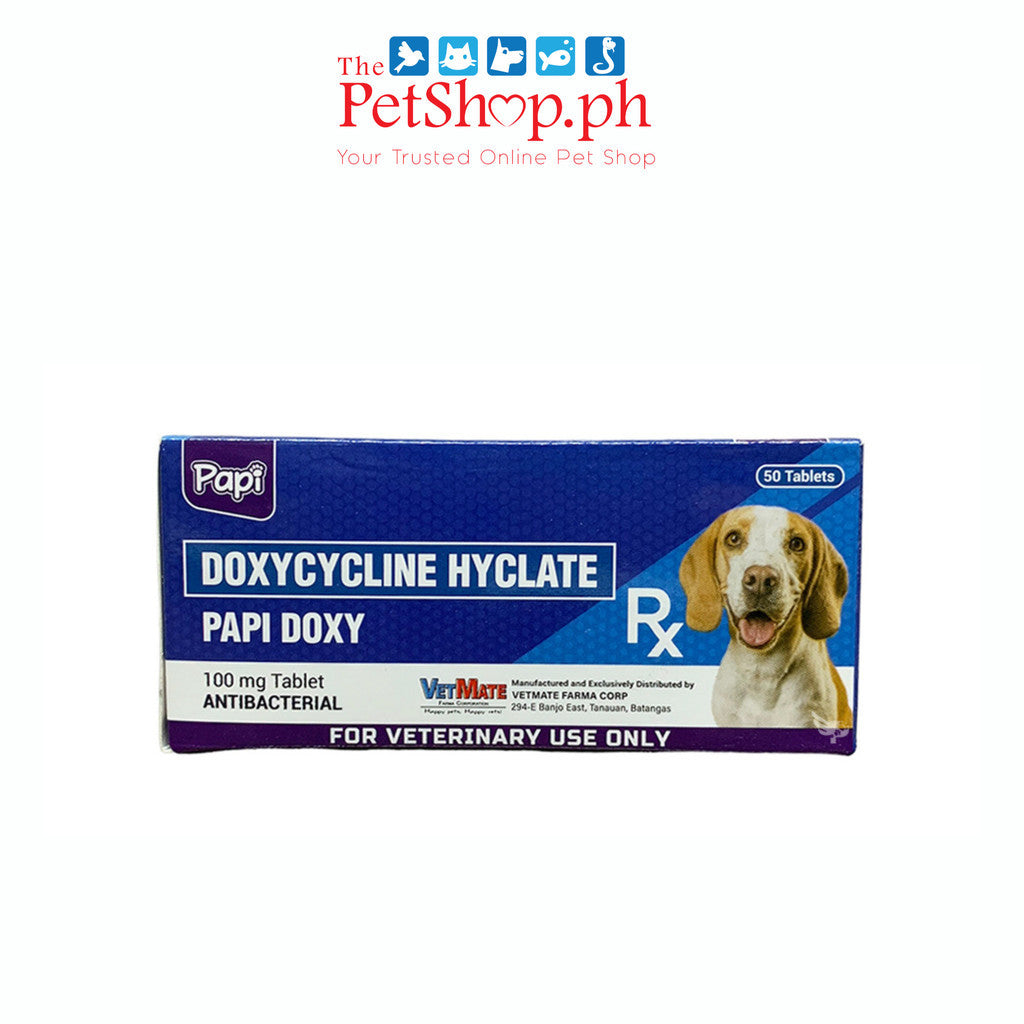 Papi Doxy 100mg 50 TABLET  Anti Bacterial Tablets - 1 Box 50 tablets